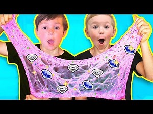 Viral Slime Challenge! DIY Diamond slime vs Bubble Wrap Slime | DavidsTV
