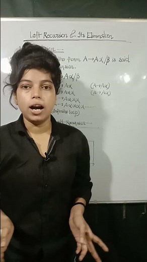 Left Recursion and Its Elimination | #shortvideo #shortsfeed #shorts #cse #btech #engineering