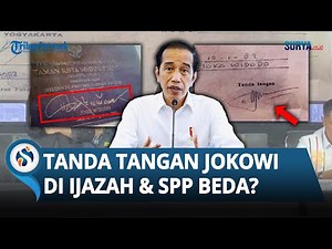 HEBOH PERBEDAAN Tanda Tangan Jokowi di Ijazah yang Diumbar Polisi & yang Ada di SPP, Beda Banget?