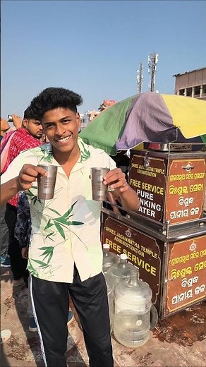 I am going to ask for free Unlimited water outside the temple😱🔥 #challenge #foodchallenge #shorts