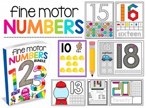 Fine Motor Numbers Bundle - The Crafty Classroom