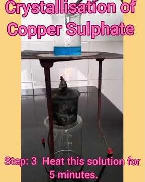 Class-7 & 8, Crystallisation of Copper Sulphate | Crystallization is a physcical change