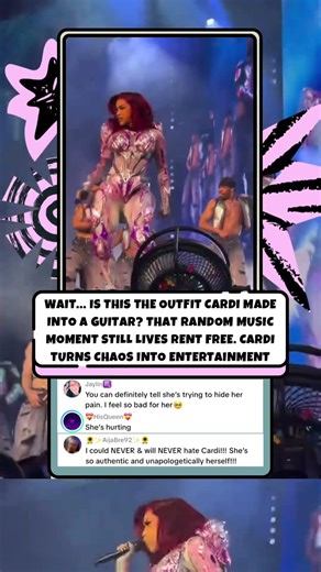 Wait… is this the outfit from Cardi’s guitar moment? #cardib #cardibmusic #bardigang #music