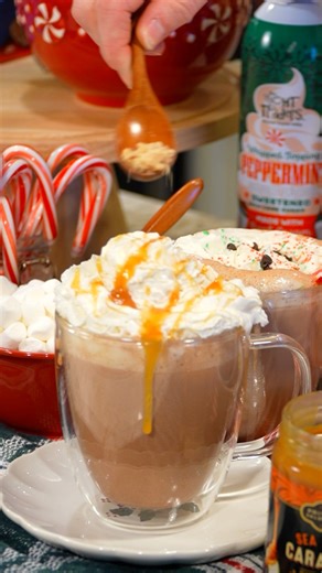 Warm up this holiday with a cozy hot cocoa bar for friends and family! ✨🍫 It’s festive and fun for the season, and completely customizable with your favorite toppings! | Harris Teeter