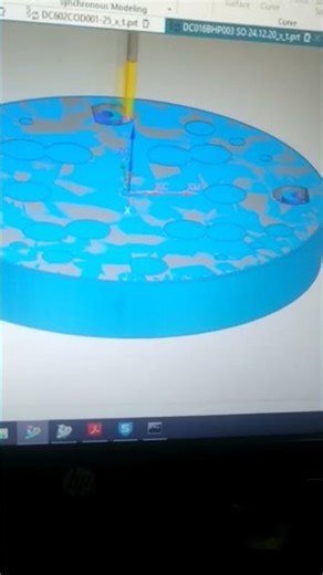 NX Cam before machining simulation on 3D software #cnc #cncmachining #machine #cncmachine