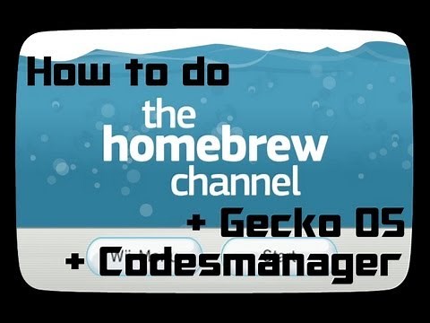 How to do Hombrew + Gecko OS + Codesmanger on your Wii - Tutorial [German] [HD]