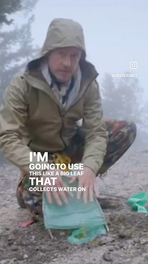 From doggy bag to drinking water! A creative hack to collecting rain water…. This clip from my television show SOS HOW TO SURVIVE. The story was about a lady who became lost in the woods while on a hike with her dog. SOS is syndicated all over the US - check your local listings. Let the expert comments begin!!! | Creek Stewart