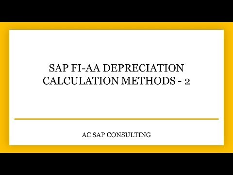SAP FI-AA Depreciation Calculation Methods Part 2 | AC SAP Consulting