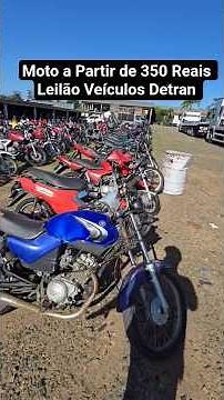 Detran Santa Catarina auction has motorcycles with documentation to run from 350 Reais.