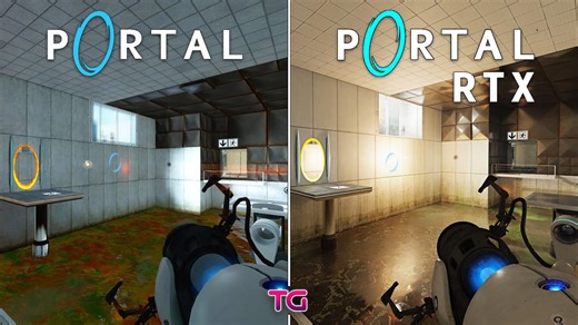 Portal RTX vs Portal original - graphics comparison 4K
