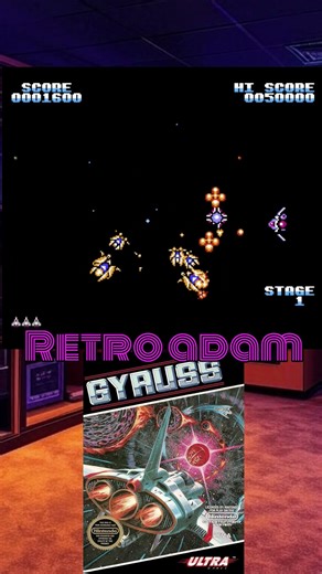 Gyruss NES gameplay
