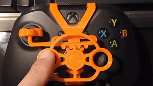 3D印刷すればXbox用ゲームパッドでステアリング操作もできちゃう
