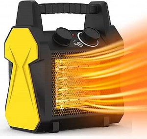 AgiiMan Outdoor Heaters for Patio - Electric Portable Garage Heater with Tip-Over Protection, Overheat Protection, 3S Fast Heating Ceramic Outdoor Heater with for Patio, Garage, Greenhouse Use