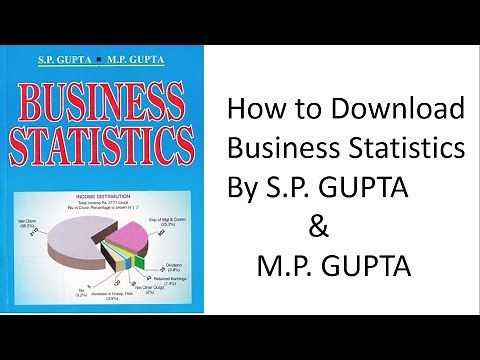 How to Download Business Statistics By S.P. GUPTA & M.P. GUPTA