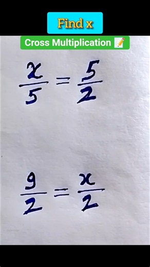 Cross Multiplication #maths