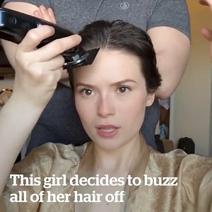 3.1M views · 892 reactions | This girl decided to buzz off ALL her hair! What an incredible transformation  | VT | Facebook