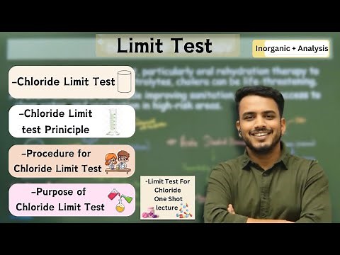 Limit test for chloride | Chloride limit test | Principle of Chloride limit test #limittest #bpharma