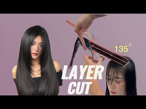 How to Cut Perfect Layer Cut | Long Layer Haircut Front the Face Tutorial (Step-by-Step) | Hair Cut