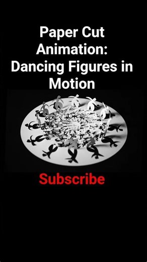 Paper Cut Animation: Dancing Figures in Motion🥶🥶🤯🧐 #opticalillussion