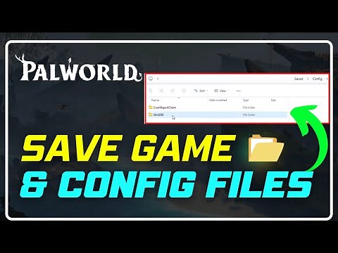 PALWORLD - Save Game & Config Files Location On PC || LOCATE Palworld SAVE FILE [Easy Process] 📁