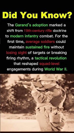 How the M1 Garand Ended 19th-Century Rifle Doctrine #m1garand #ww2weapons #ww2rifle