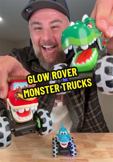 These little Glow Rover monster trucks are so cool. The wheels light up, the designs are wild, and they take off on their own. #monstertrucktoys #toddlertoys #tiktokshopcreatorpicks #tiktokshopblackfriday #tiktokshopcybermonday