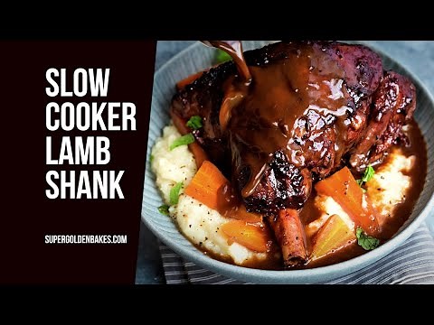 Slow Cooker Lamb Shanks | Supergolden Bakes