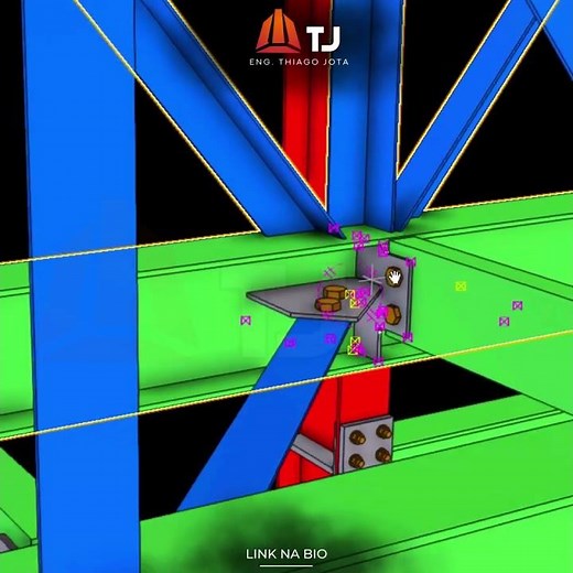 Galeria do Pipe Rack - Tekla Structures