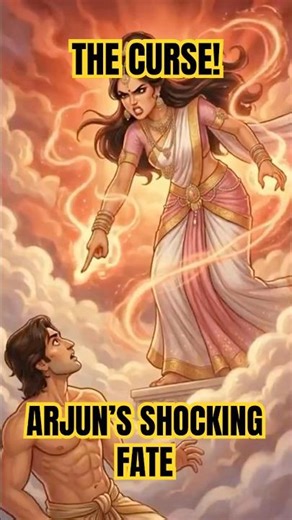 When Arjun Called Her 'MAA'... She Cursed Him! 😱⚡ #mahabharat #ramayan #mythology #arjun