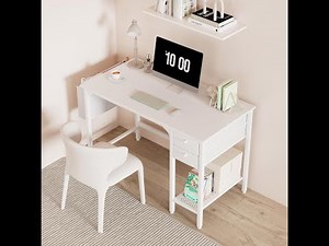 Transform Your Small Space: Lufeiya 40" Desk with Drawers!