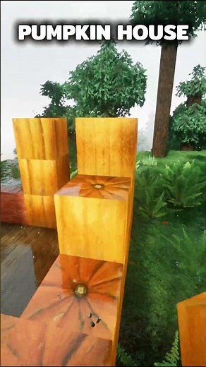 Minecraft pumpkin house🏠 #shorts #minecraft #gaming