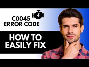 Causes and Fixes C0045 Code: Left Rear Wheel Speed Sensor Circuit