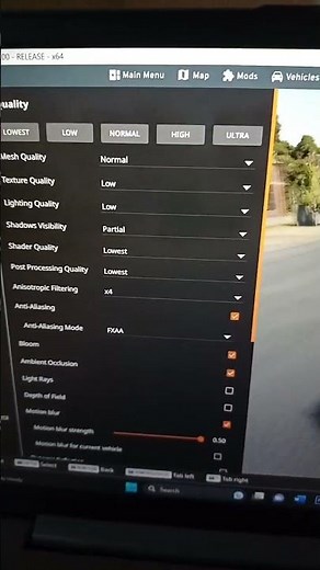 To gain more FPS in BeamNG.Drive