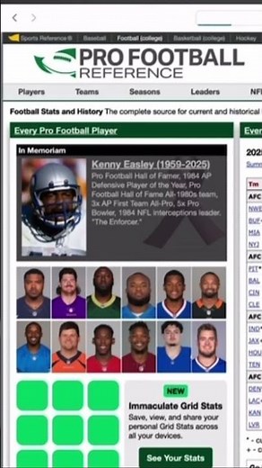 Pro Football Reference Hidden Feature