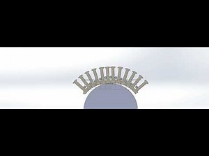 Stator forming simulation in Solidworks