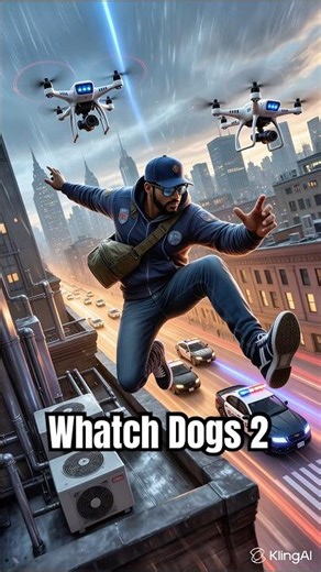Watch Dogs 2, parkour escape from the police 🚓🚨#watchdogs2 #parkour #gamingshorts #shortsvideo