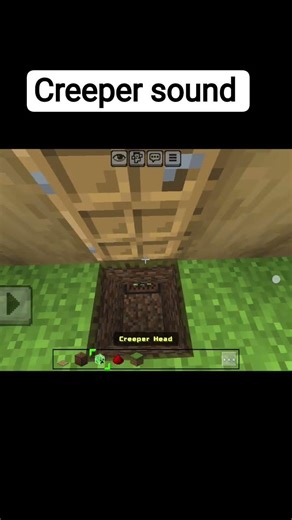 #gaming Minecraft ma door open karte time creeper sound #viral#shorts