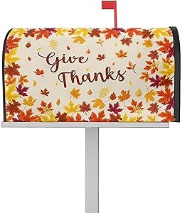 Trick or Treat Magnetic Mailbox Covers Standard Size 18x21 Inch, Halloween Bat Mailbox Wraps Mailbox Post Cover Seasonal Fall Halloween Holiday Mailbox Decor for Outside Garden Yard