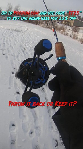 This Inline Ice Fishing Reel is Smooth @Piscifun_Fishing #fishing #piscifun #icefishing #review #fishtok #fyp