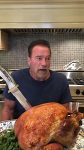 14M views · 713K reactions | Happy Thanksgiving! Be thankful, be safe, and if you’re able, give back. Every year, I donate 500 turkeys in East LA to the Hollenbeck Center. This year I couldn’t be there in person to celebrate together, but I sent the turkeys. What do you do to give back during the holidays? | Arnold Schwarzenegger | Facebook