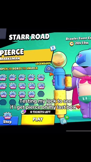Testing Luck for Pierce in Brawl Stars