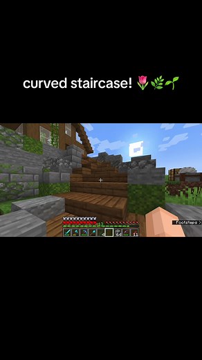 Creating Curved Staircases in Minecraft