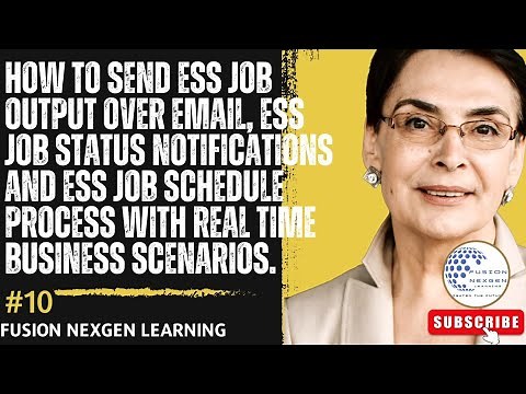 How to send ESS Job output over email, ESS job status notifications with real time business events.