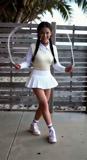 Ai girl - Jumping more rope #aivideo