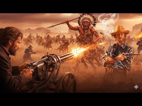 When the Red Indians Were Devoured by the Gatling Gun | Best Classic Western Movie Full HD