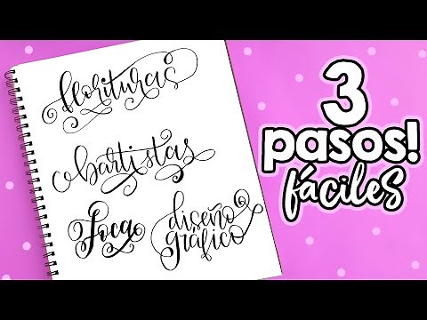 Decoración para tu lettering!! (FLORITURAS) ✄ Barbs Arenas Art!