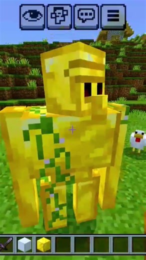 Minecraft golem iron golem gold golem diamond golem #Minecraft #spoon #shorts