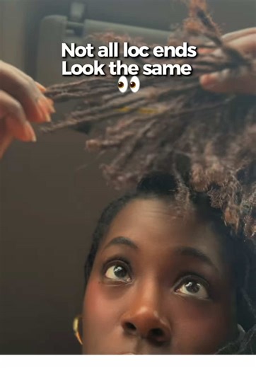 Let’s talk loc ends 👀 Over the years, my locs have settled into their own personalities some have curly ends, and others have closed ends. Both are healthy, both are normal, and both are beautiful. 💁🏿‍♀️ Which one do you have curly, closed, or a mix like me? #naturalhair #locs #protectivestyle
