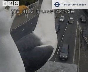 Beaking news from near the Blackwall Tunnel this morning 😉 A couple of gulls have become rather enamoured with one of the traffic cameras. | BBC London