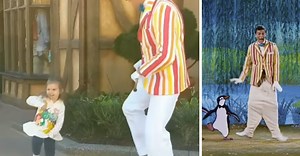 WATCH: Cute 2-Year-Old Perform The Penguin Dance With 'Mary Poppins' Bert